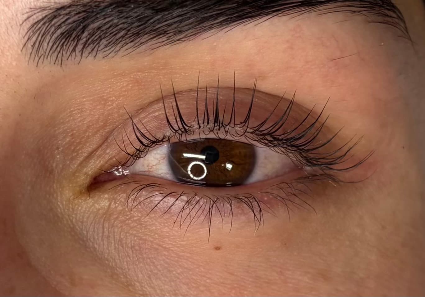 Karina's lashes after lash lift